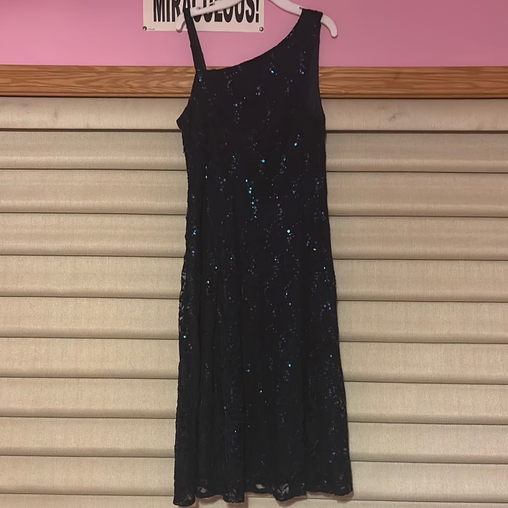 Elegant Black Sequin Dress